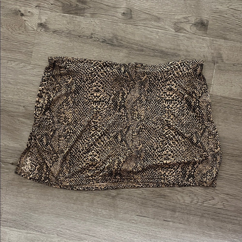 Animal Print Mini Skirt / Skort